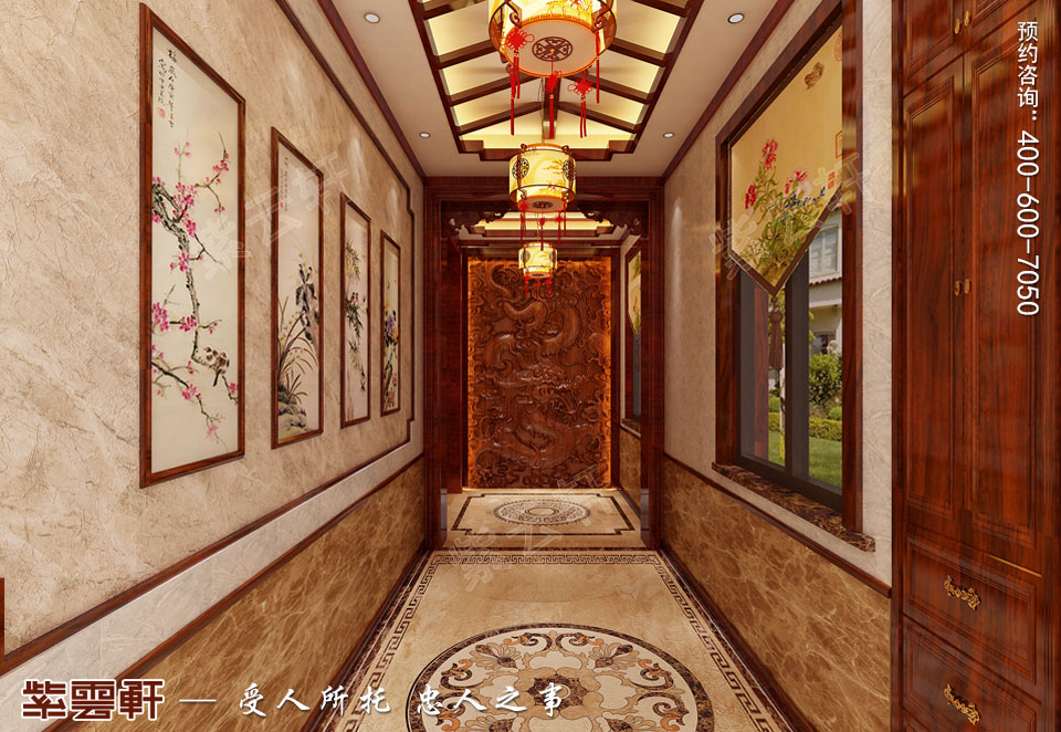 別墅門廳簡約<a href=http://www.batparty.com.cn/gudianzhongshi/ target=_blank class=infotextkey>古典中式風(fēng)格</a>裝修圖