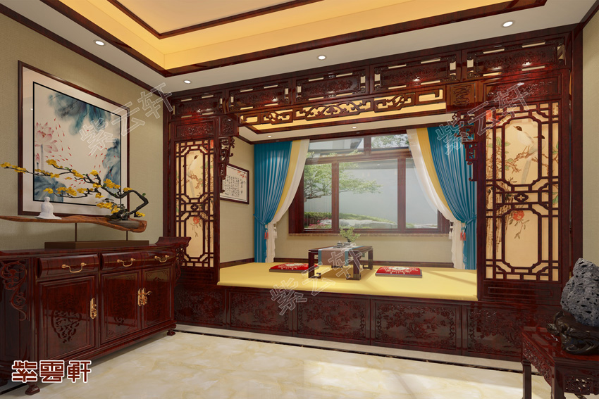 暖閣<a href=http://www.batparty.com.cn/ target=_blank class=infotextkey>中式風(fēng)格</a>裝修