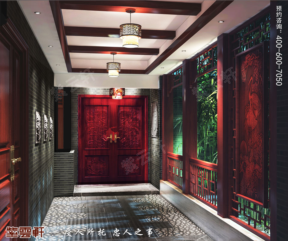 入戶(hù)<a href=http://www.batparty.com.cn/gudianzhongshi/ target=_blank class=infotextkey>古典中式風(fēng)格</a>裝修
