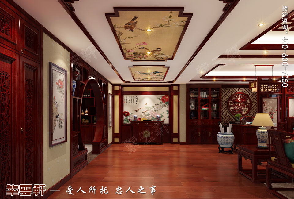 門廳仿古<a href=http://www.batparty.com.cn/ target=_blank class=infotextkey>中式裝修風(fēng)格</a>效果圖